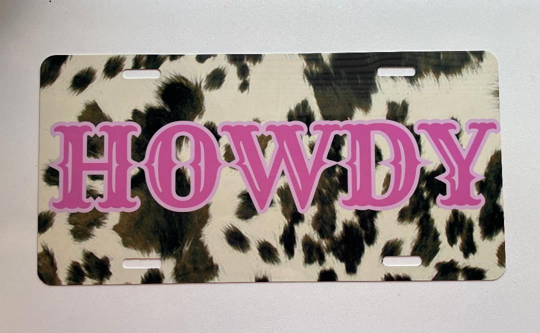 Howdy Car Tag