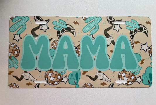 Western Mama Car Tag